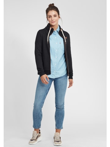 Oxmo Sweatjacke OXVicky Sweat Zip-Jacke in Schwarz