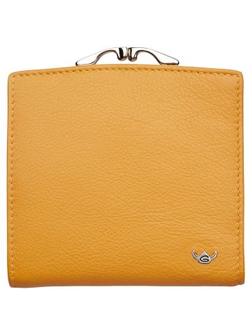Golden Head Madrid Geldbörse RFID Leder 10 cm senfgelb