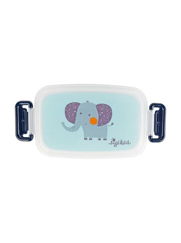 Sigikid Brotzeitbox Pausenbrot Snackdose Elefant in blau