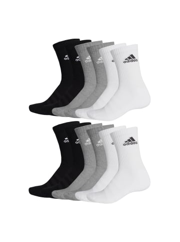 adidas 6 Paar Crewsocks Cushioned in Mehrfarbig