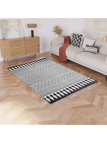 home24 Kurzflorteppich Texas in Schwarz