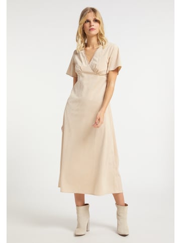 IZIA Damen Cordkleid in Hellcamel