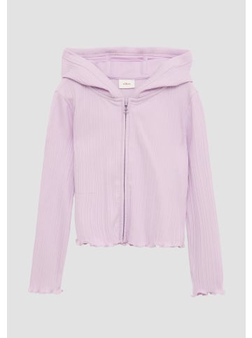 s.Oliver Sweatshirt Jacke in 4222_flieder