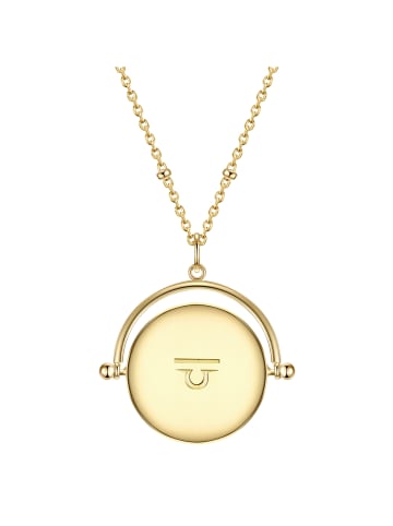 Glanzstücke München Halskette Sternzeichen Waage Sterling Silber Zirkonia in gelbgold