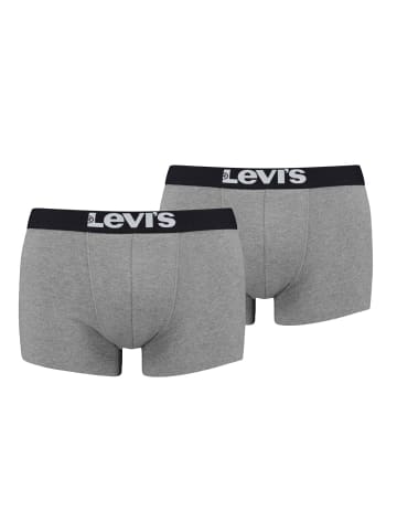 Levi´s BoxershortsSolid Basic Trunk 2Pin758 - middle grey mélange