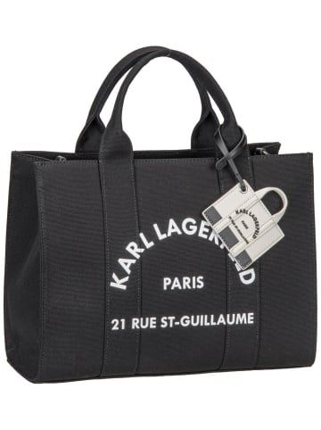 Karl Lagerfeld Handtasche K/Rsg Square Medium Tote With Charm in Black