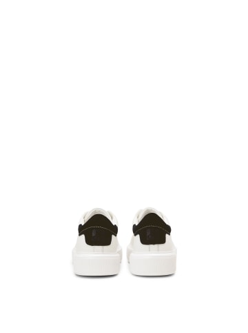 Marc O'Polo Sneaker in white cotton/black
