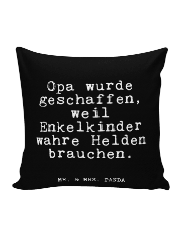 Mr. & Mrs. Panda Deko Kissen Opa wurde geschaffen, weil... mit S... in Schwarz