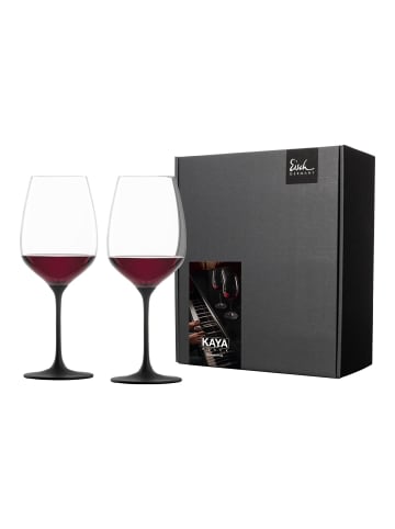 Eisch 2er Set Rotweingläser schiefer Kaya 600 ml in schwarz