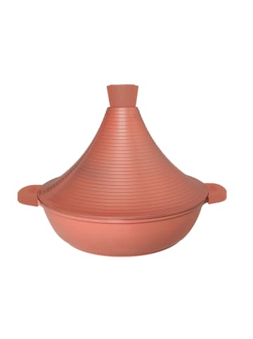 Cheffinger Aluguss Tajine Tagine Ø28cm Induktion Silikongriffe Gartopf in Hellbraun