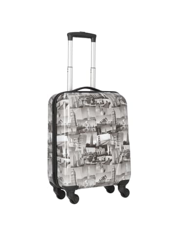 Nowi City 4 Rollen Kabinentrolley 55 cm in sz-weiss