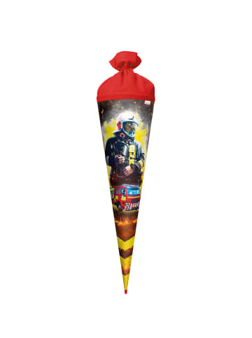 ROTH Schultüte groß Feuerwehrmann 70 cm in Rot