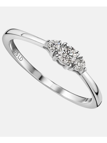 Diamant L'éternel Ring aus 375 Weißgold mit 0.15 Karat Diamant