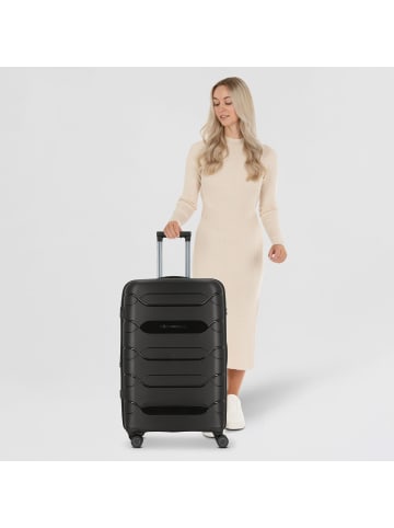 Polestream Strz by Asteroid 4 Rollen Trolley L 74 cm mit Dehnfalte black