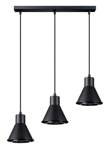 Nice Lamps Hängeleuchten MARTINA 3 in Schwarz [ES111] H 120cm