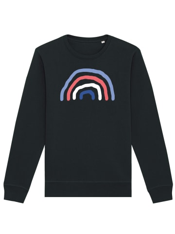 wat? Apparel Sweatshirt Regenbogen in Schwarz