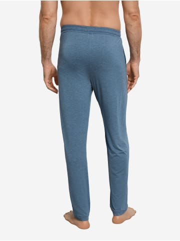 Hanro Pyjamahose Casuals in retro blue melange
