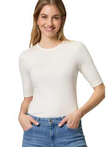 Zero  Basicshirt mit Rundhalsausschnitt in Brilliant White