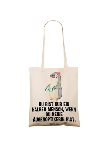 Mr. & Mrs. Panda Tragetasche Augenoptikerin Herz mit Spruch in Creme