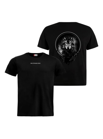 One Strange Rock T-Shirt Wolf in Schwarz