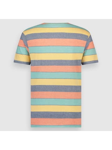 Twinlife T-Shirt Crew Stripes in Mehrfarbig