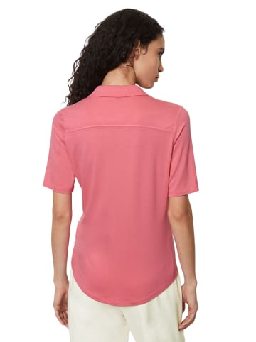 Marc O'Polo Kurzarm-Jerseybluse in melon red