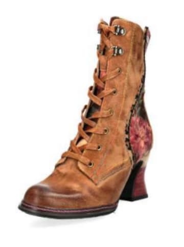 LAURA VITA Schnürstiefelette in braun