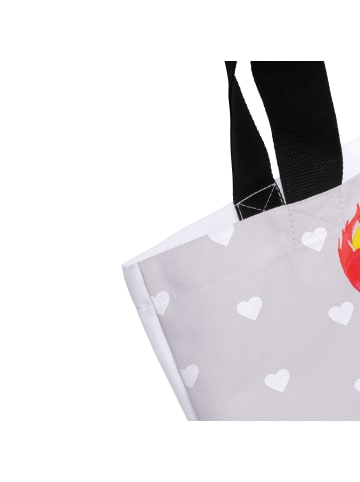Mr. & Mrs. Panda Shopper Streichhölzer mit Spruch in Grau Pastell