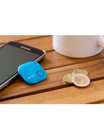 musegear Bluetooth-Schlüsselfinder "Finder 2" in hellblau 2er Pack