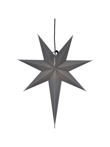 STAR Trading Hängeleuchte Stern Ozen, asymmetrisch, grau, 55x65cm in Silber