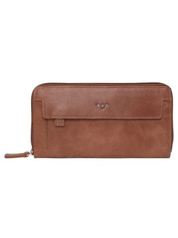 VLD VOi Leather Design City Cowboy Paka Geldbörse Leder 19 cm in cognac