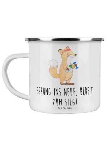 Mr. & Mrs. Panda Becher Emaille Sich in einer neuen Sportart ver... in Weiß