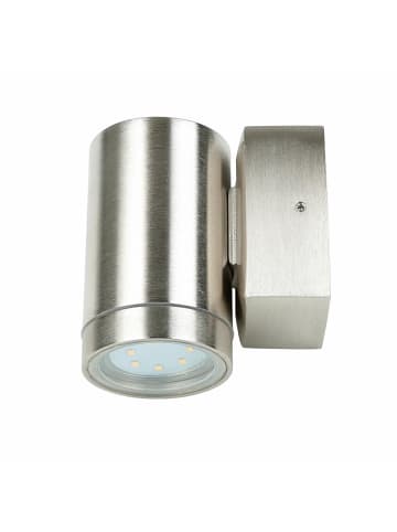 Licht-Erlebnisse Außen Wandlampe (B)6 x (H)10 cm in Nickel matt