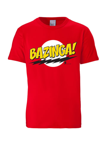 Logoshirt T-Shirt Bazinga - The Big Bang Theory in rot