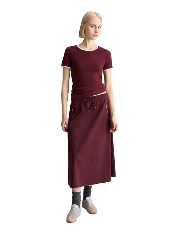 Marc O'Polo DENIM T-Shirt mit Struktur slim in Dark Red