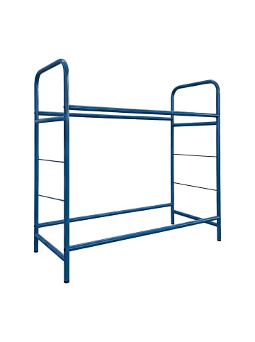 relaxdays Reifenregal in Blau - (B)106 x (H)106 x (T)46 cm