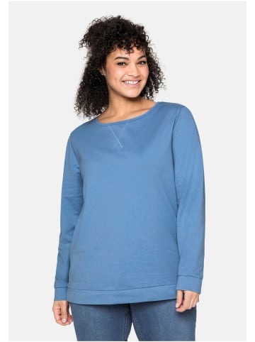 sheego Sweatshirt in jeansblau