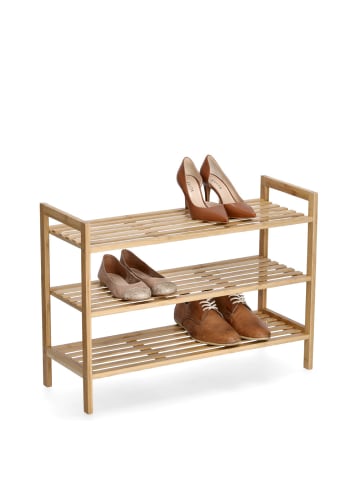 Bambusregal für Schuhe in Braun, 70 x 26 x 50 cm