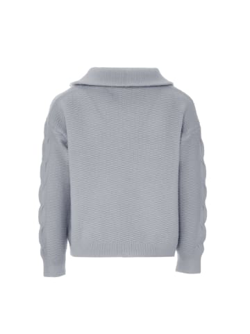 Bridgeport Strickpullover in Grau Melange