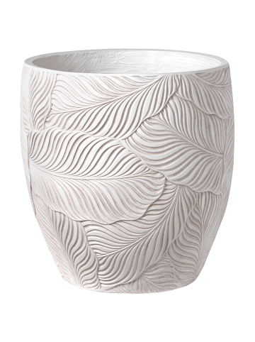 Beliani Outdoor Blumentopf BAIYUN in Beige - (W) 42 x (H) 42 x (L) 42 cm