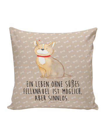 Mr. & Mrs. Panda Deko Kissen Hund Glück mit Spruch in Hundeglück