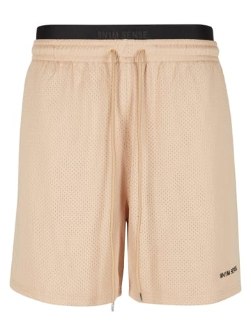 9N1M SENSE Mesh-Shorts in softmocca