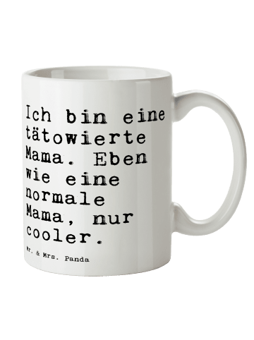 Mr. & Mrs. Panda Tasse Ich bin eine tätowierte... mit Spruch in Weiß