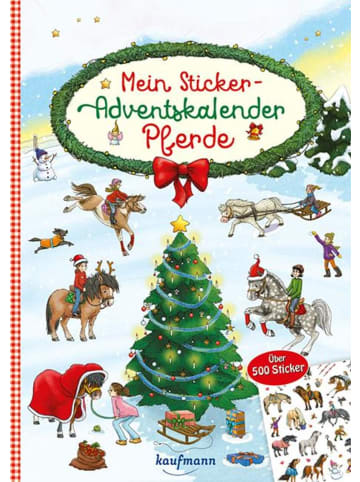 ERNST Kaufmann Verlag Mein Sticker-Adventskalender | Pferde - Über 500 Sticker +...