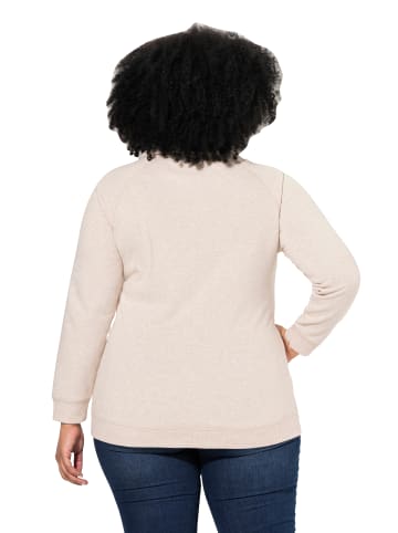 Ulla Popken Sweatshirt in natur melange