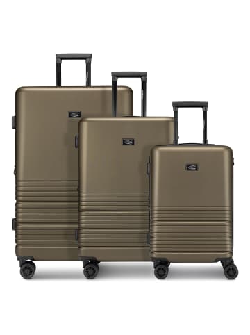 Camel Active Hanoi 4 Rollen Kofferset 3-teilig mit Dehnfalte khaki