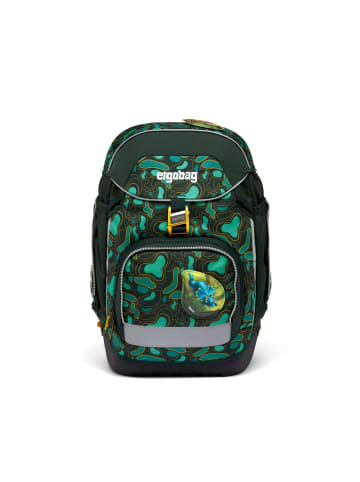Ergobag Grundschulranzen Pack TriBäratops in grün/gelb