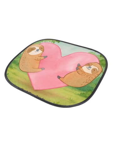 Mr. & Mrs. Panda Sonnenschutz Auto Faultiere Herz Design ohne Sp... in Weiß