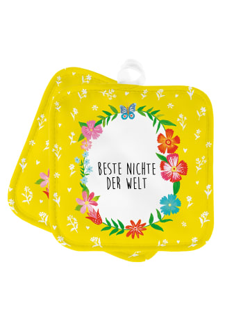 Mr. & Mrs. Panda Topflappen Nichte mit Spruch in Keine Angabe