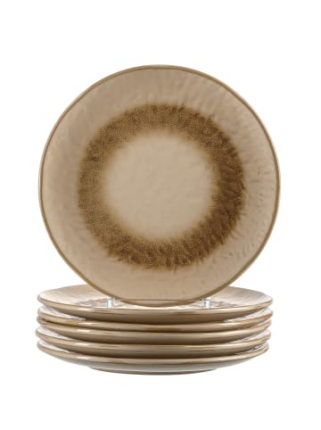 LEONARDO Keramikteller MATERA 6er-Set 22,5 cm beige